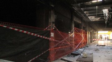 incendio Galleria Mirabello Abbiategrasso